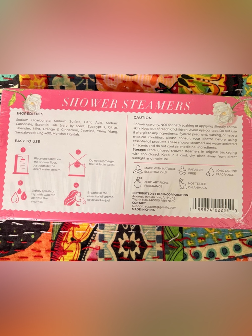 Pink Shower Steamers - Floral Aromatherapy Bath Tablets - Picture 2 of 2